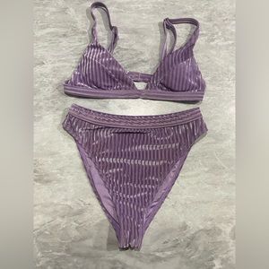 Purple Dippin’ Daisy’s Velvet Set